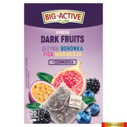 Herbata BIG-ACTIVE DARK FRUTIS 20 kopert/45g owocowo-ziołowa Noname