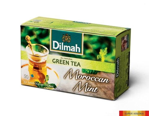 Herbata DILMAH GREEN TEA zielona&mięta 20t MOROCCAN Dilmah