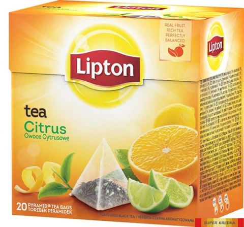 Herbata LIPTON PIRAMID OWOCE CYTRUSOWE 20t Lipton