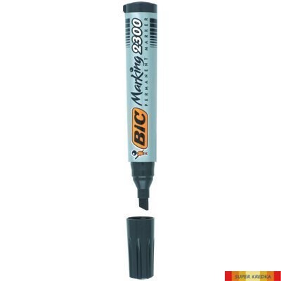 Marker permanentny BIC 2300 Ecolutions niebieski ścięta końcówka, 8209253 Bic