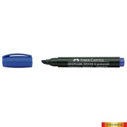 Marker permanentny ścięta końcówka FC157951 niebieski FABER CASTEL Faber-Castell