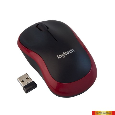 Mysz bezprzewodowa LOGITECH optyczna M185 czarno-czerwona 910-002240 Logitech