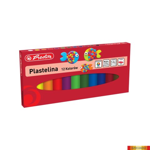 Plastelina 12 kolorów 9588559 Herlitz Herlitz