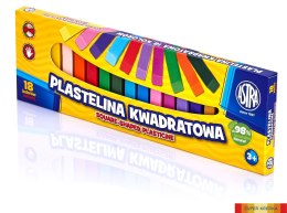 Plastelina Astra kwadratowa 18 kolorów, 83814904 Astra