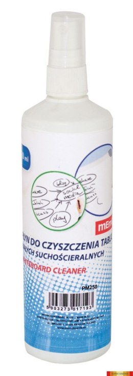 Płyn do czyszczenia tablic suchościeralnych MEMOBOARDS (MP001) 250ml Memobe