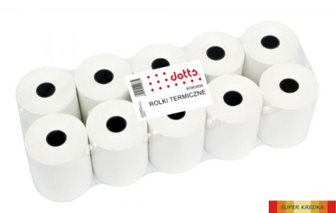 Rolki termiczne DOTTS 80x30m (10szt) BPA FREE Dotts