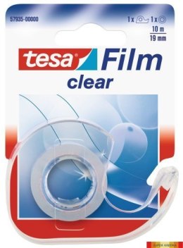 Taśma biurowa TESAfilm Clear 10m X19mm +Dyspenser 57935-00000-01 TS Tesa