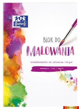 Blok do malowania OXFORD A3 20k 120G biały 400093196 Oxford