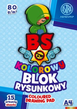 Blok kolorowy barwiony w masie ASTRAPAP A4 80g 15 ark BS&Rabbit, 106021003 Astra