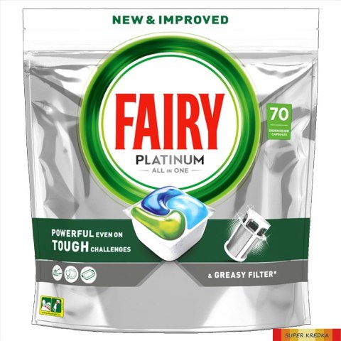 FAIRY Kapsułki do zmywarki PLATINUM ALL IN1 Regular 70 sztuk 25733 Fairy