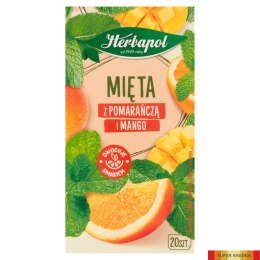 Herbata HERBAPOL ZIELNIK POLSKI mięta z pomarańczą i mango (20 torebek) Herbapol