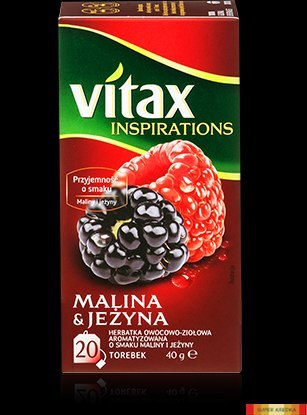 Herbata VITAX INSPIRATIONS MALINA&JEŻYNA 20t*2g zawieszka Vitax