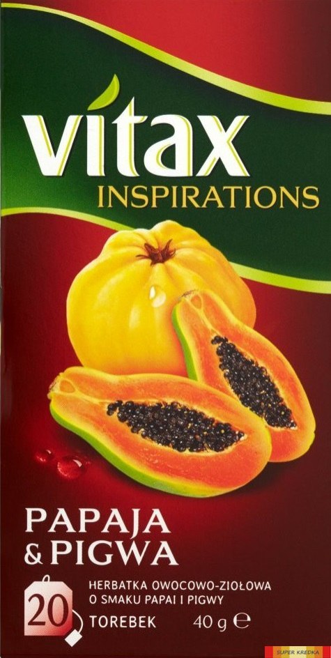 Herbata VITAX INSPIRATIONS Papaja & Pigwa 20tb*2g Vitax