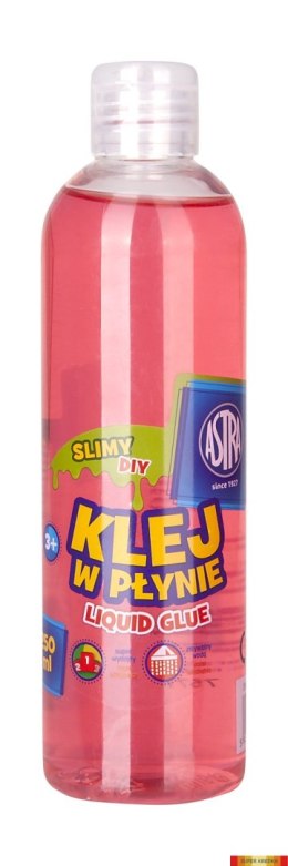 Klej w płynie transparentny różowy 250 ml ASTRA, 401119008 Astra