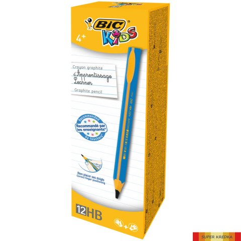 Ołówek bez gumki BIC Kids Evolution HB, niebieski, 919262 Bic