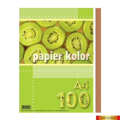 Papier xero A4 brązowy (100 arkuszy) KRESKA Kreska