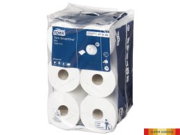 Papier toaletowy Smart One mini jumbo, 2 warstwy, kolor biały, makulatura z celulozą, 111m, T9 TORK 472193 Tork