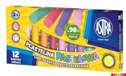 Plastelina 12 kolorów pastelowa o zapachu limonki ASTRA, 303114001 Astra