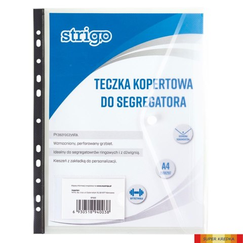 Teczka kopertowa PP A4 z perforacją SF022 STRIGO Strigo