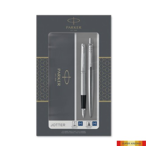 Zestaw JOTTER STAINLESS STEEL CT_(Długopis + Pióro wieczne) PARKER 2093258 Parker