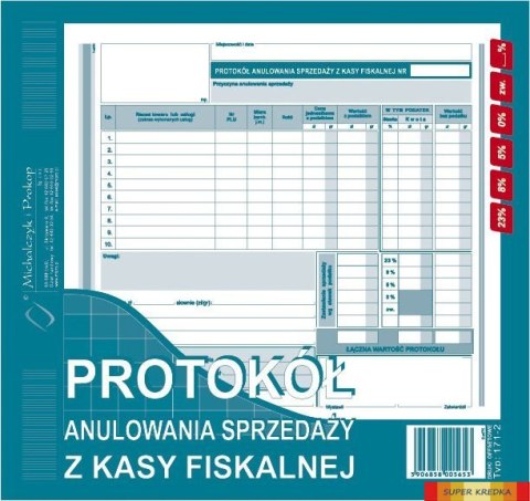 171-2 Prot.anul.sprz.z.kasy N! 2/3 MICHALCZYK I PROKOP Michalczyk i Prokop