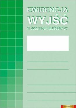 574-1 Ewidencja wyjść w godz.służbowych MICHALCZYK I PROKOP A4 32str. Michalczyk i Prokop