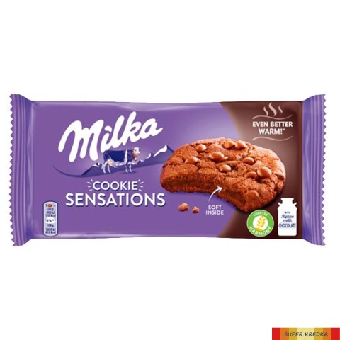 CIASTKA MILKA SENSATION SOFT INSIDE CHOCO 156g kakaowe (ciemne)