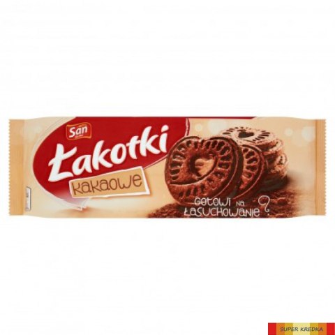 Ciastka SAN ŁAKOTKI KAKAO 168g LU