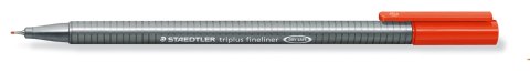 Cienkopis triplus, trójkątny, 0.3 mm, czerwony, Staedtler S 334-2 Staedtler