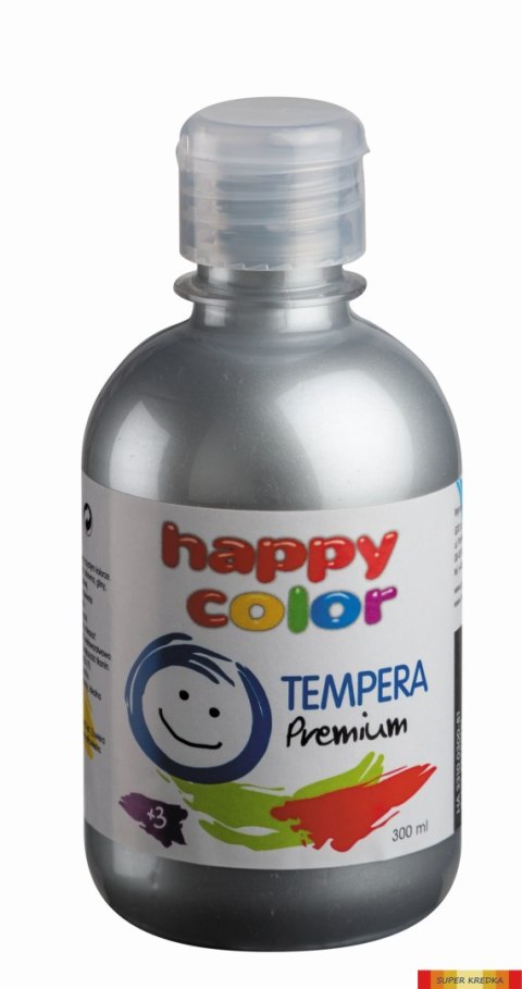 Farba Tempera Premium 300ml, srebrny, Happy Color HA 3310 0300-81 Happy Color