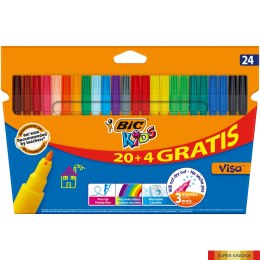 Flamastry BIC Kids Kid Visa 20+4szt, 897098 (X) Bic