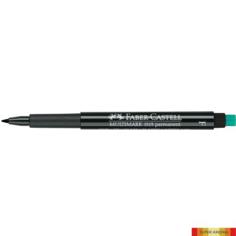 Foliopis z gumką OHP MULTIMARK F 0.6 czarny FABER-CASTELL 151399 Faber-Castell