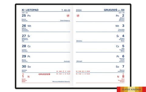 Kalendarz TIK kieszonkowy 2024 (K1) TELEGRAPH TELEGRAPH