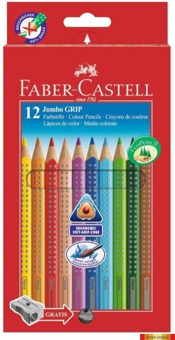 Kredki JUMBO GRIP 12kol.110912 (X) Faber-Castell