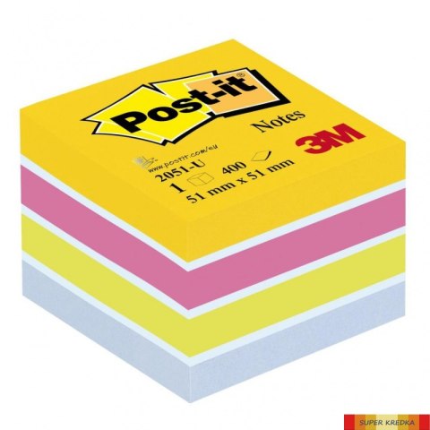 Mini Kostka samoprzylepna POST-IT_ (2051-U), 51x51mm, 1x400 kart., ultra Post-It 3M