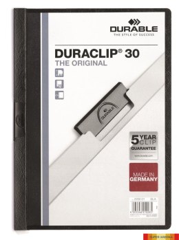 Skoroszyt DURABLE DURACLIP Original 30 czarny 2200-01 Durable