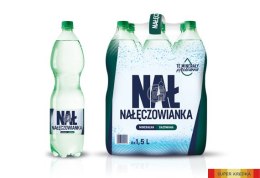 Woda NAŁĘCZOWIANKA gazowana 1.5L butelka PET zgrzewka 6 szt. Nałęczowianka