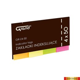 Zakładki indeksujące GRAND GR-Z4-50 4 kol. 50 x 20 mm 150-1418 Eagle