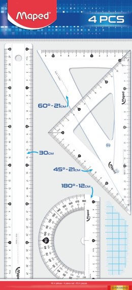 Zestaw MAXI linijka 30cm,ekierka ,kątomierz 242830 Maped