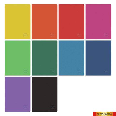 Zeszyt A5, 60 kartek w kratkę, Rainbow Classic Collection 9583105 Herlitz Herlitz