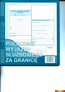 505-2Z Polecenie wyjazdu służbowego za granicę 2/3 A4