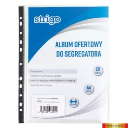 Album ofertowy PP A4 20 koszulek z perforacją SF024 STRIGO Strigo