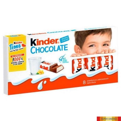 Czekolada Kinder 100g 8 batoników Ferrero Ferrero