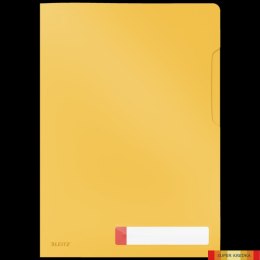 Folder A4 z kieszonką na etykietę Leitz Cosy, żółta 47080019 Leitz