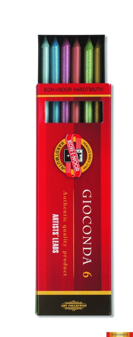 Grafit 4380 5.6mm metaliczne 6szt.KOH I NOOR Koh-i-noor