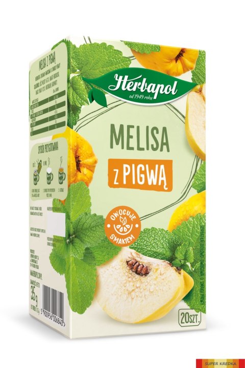 Herbata HERBAPOL ZIELNIK POLSKI melisa z pigwą (20 torebek) Herbapol