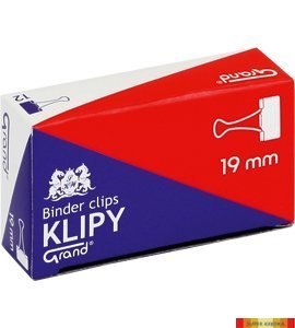 Klip 19mm 12szt (3/4 cala) czarny GRAND 110-1092 Grand