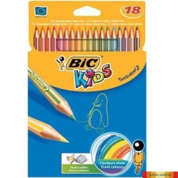 Kredki ołówkowe BIC Kids Tropicolors 18kol., 9375172 Bic