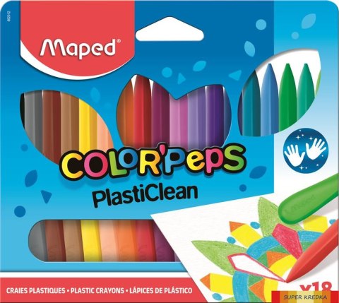 Kredki plastikowe Colorpeps 18 kolorów 862012 MAPED (X) Maped