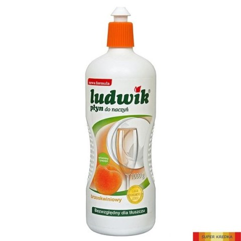 LUDWIK Płyn do mycia naczyń 900g brzoskwiniowy z lanoliną 28256 Ludwik